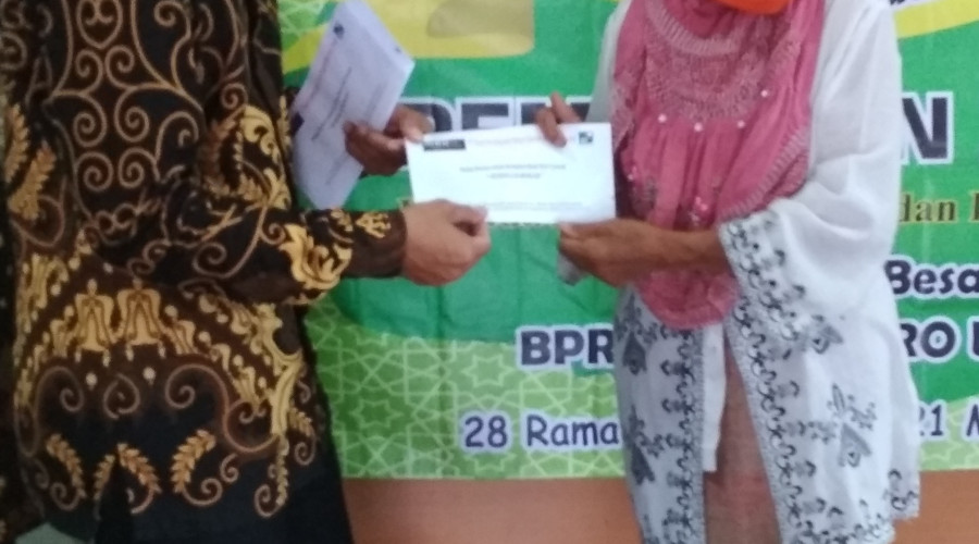 Pembagian Zakat PT BPRS Mitra Agro Usaha Ramadhan 1441 H