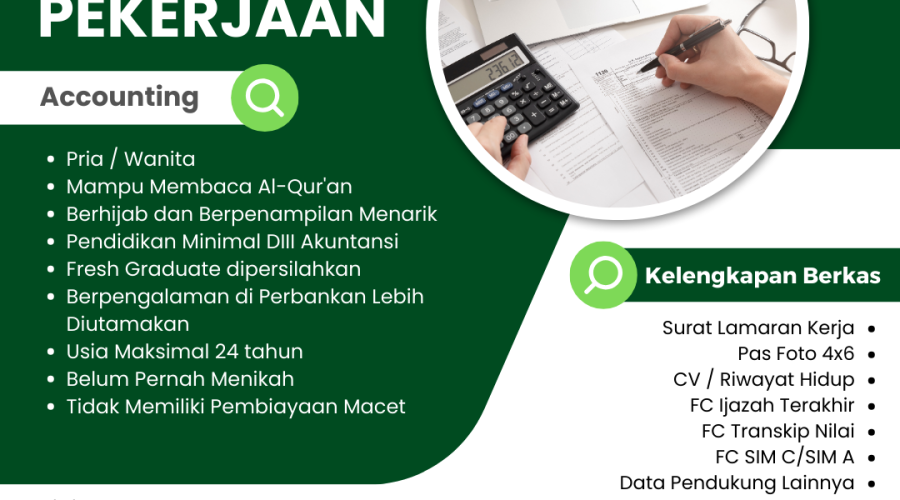 LOWONGAN ACCOUNTING NOVEMBER 2023