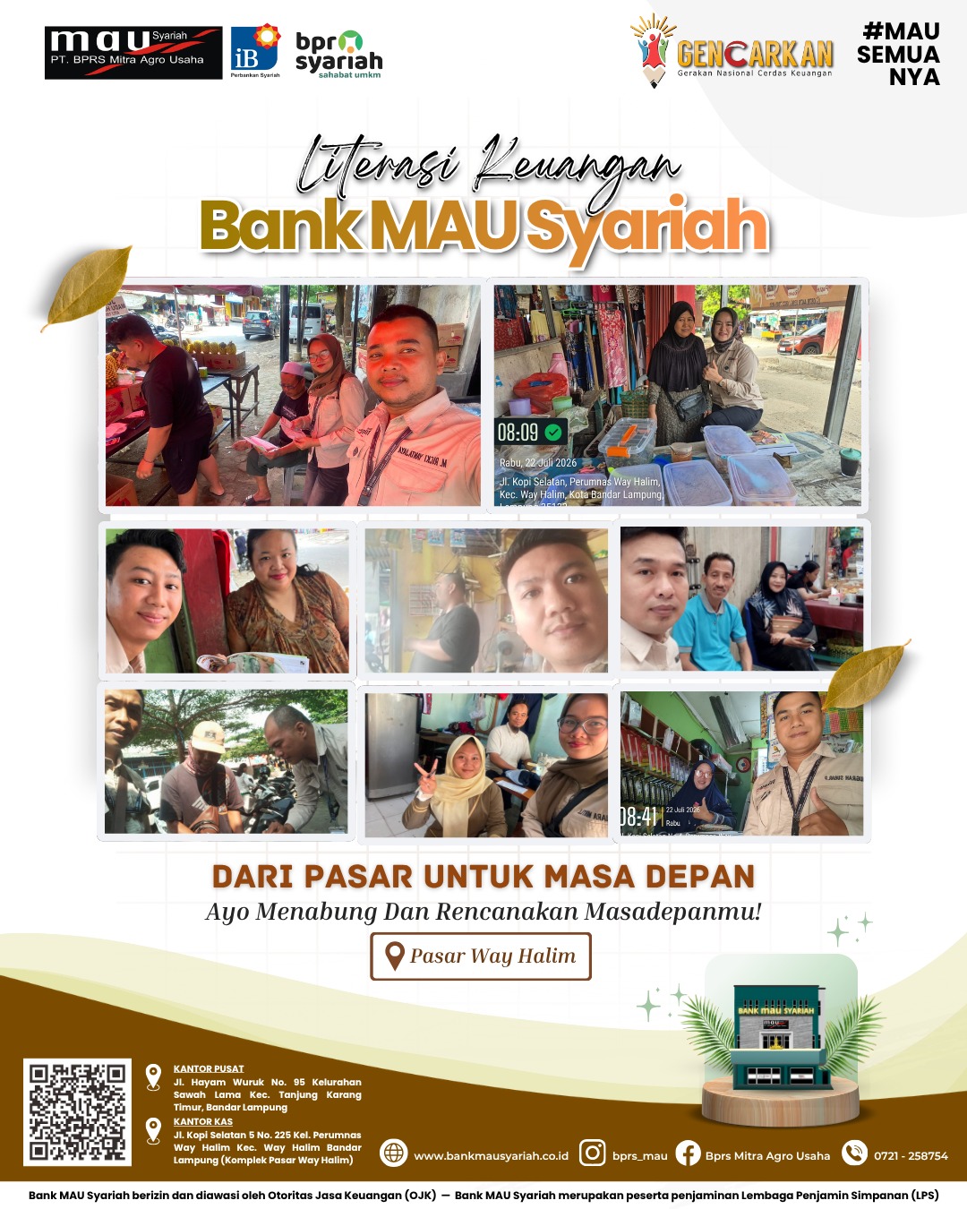 Literasi Keuangan Bank MAU Syariah Hadir di Grebek Pasar Way Halim: Mengajak Masyarakat Menabung untuk Masa Depan yang Lebih Baik