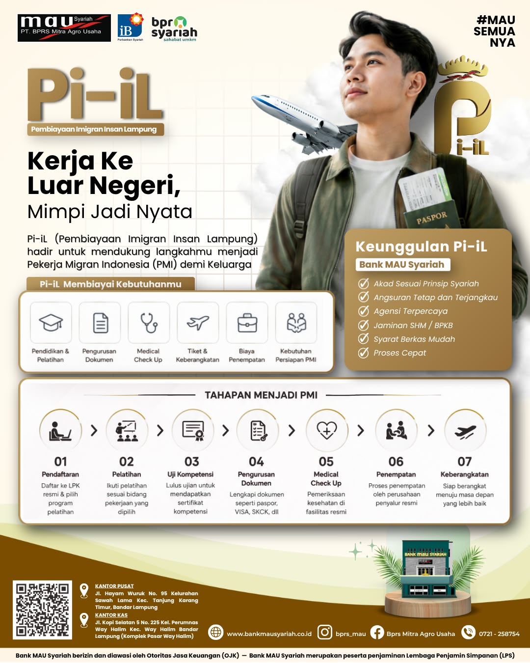 Pi-iL: Wujudkan Mimpi Bekerja ke Luar Negeri Bersama Bank MAU Syariah